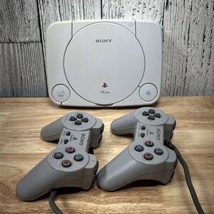 Sony PS One PlayStation Slim PS1 SCPH-101 Console w OEM Controller, Cords TESTED